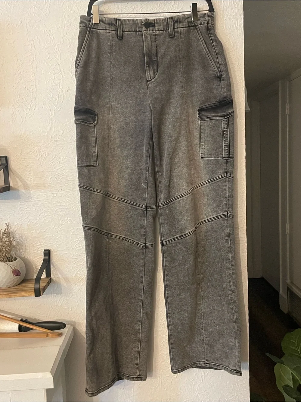 L'AGENCE Brooklyn High Rise Utility Wide Leg Jeans Size 29